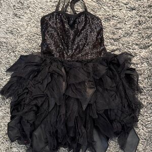 Ooh! La, La! Couture Black Sequin Dress